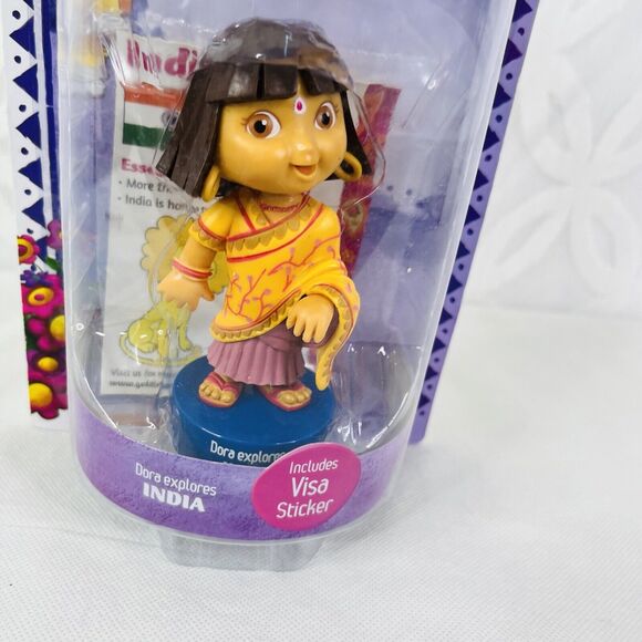 Dora The Explorer Explores the World India Doll w/passport sticker Series 1 - Picture 3 of 7